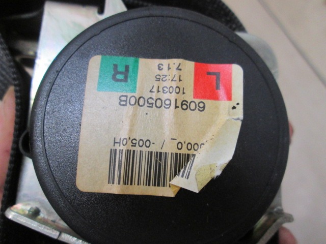 CINTUR?N DE SEGURIDAD OEM N. 609160500B PIEZAS DE COCHES USADOS OPEL CORSA D (2006 - 2011) BENZINA DESPLAZAMIENTO 12 ANOS 2010