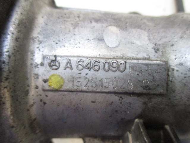 V?LVULA EGR OEM N. A6460906054 PIEZAS DE COCHES USADOS MERCEDES CLASSE C W203 BER/SW (2000 - 2007) DIESEL DESPLAZAMIENTO 22 ANOS 2005