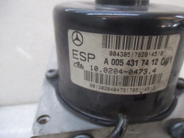 GRUPO HIDRAULICO DXC OEM N. A0054317412 PIEZAS DE COCHES USADOS MERCEDES CLASSE C W203 BER/SW (2000 - 2007) DIESEL DESPLAZAMIENTO 22 ANOS 2005