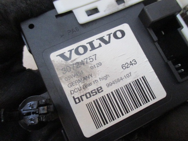 MOTOR DE LA VENTANA DE LA PUERTA TRASERA OEM N. 31253516 PIEZAS DE COCHES USADOS VOLVO V50 (2004 - 05/2007) DIESEL DESPLAZAMIENTO 20 ANOS 2004