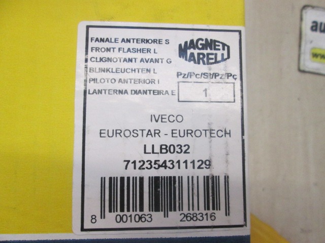 INDICADOR DE DIRECCI?N ADICIONAL OEM N. 71235431129 PIEZAS DE COCHES USADOS IVECO EUROSTAR (1993 - 2002)DIESEL DESPLAZAMIENTO 95 ANOS 1993