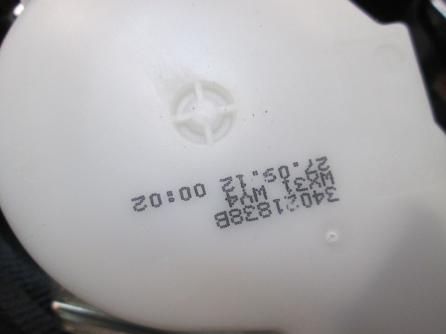 CINTUR?N DE SEGURIDAD OEM N. 34021838B PIEZAS DE COCHES USADOS FORD FIESTA (09/2008 - 11/2012) BENZINA DESPLAZAMIENTO 12 ANOS 2012