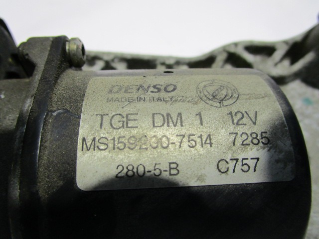 MOTOR DEL LIMPIAPARABRISAS OEM N. MS159200-7514 PIEZAS DE COCHES USADOS FIAT IDEA (2003 - 2008) BENZINA DESPLAZAMIENTO 14 ANOS 2005