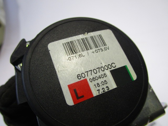 CINTUR?N DE SEGURIDAD OEM N. 607707000C PIEZAS DE COCHES USADOS FIAT GRANDE PUNTO 199 (2005 - 2012) DIESEL DESPLAZAMIENTO 13 ANOS 2006