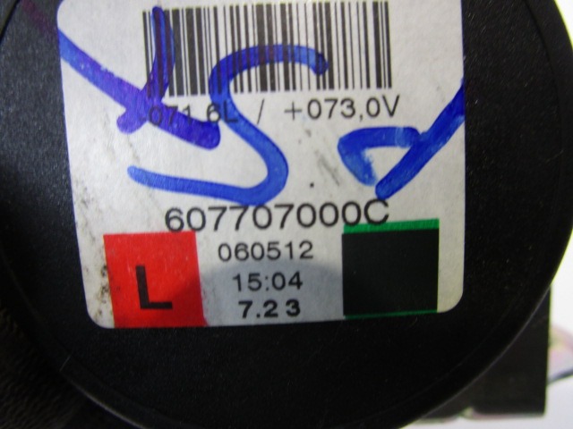 CINTUR?N DE SEGURIDAD OEM N. 607707000C PIEZAS DE COCHES USADOS FIAT GRANDE PUNTO 199 (2005 - 2012) BENZINA DESPLAZAMIENTO 14 ANOS 2006