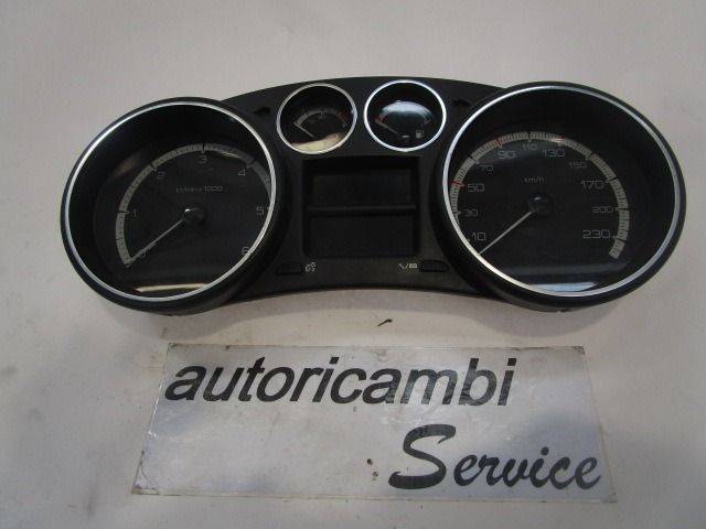 CUADRO DE INSTRUMENTOS OEM N. 9665107480 PIEZAS DE COCHES USADOS PEUGEOT 308 MK1 T7 4A 4C BER/SW/CC (2007 - 2013) DIESEL DESPLAZAMIENTO 16 ANOS 2008