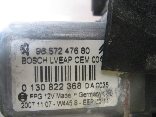 MECANIS.D.LA VENTANIL.D.LA PUERTA OEM N. 9657247680 PIEZAS DE COCHES USADOS PEUGEOT 308 MK1 T7 4A 4C BER/SW/CC (2007 - 2013) DIESEL DESPLAZAMIENTO 16 ANOS 2008