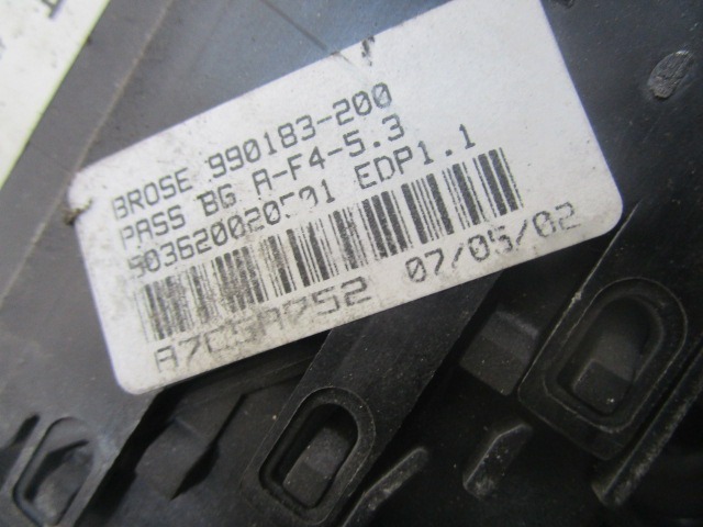 MECANIS.D.LA VENTANIL.D.LA PUERTA OEM N. 9634457480 PIEZAS DE COCHES USADOS PEUGEOT 307 BER/SW/CABRIO (2001 - 2009) DIESEL DESPLAZAMIENTO 20 ANOS 2005