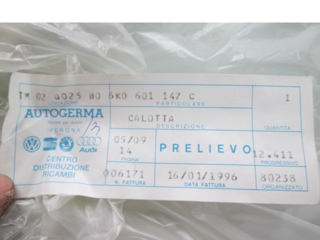 CUBIERTAS DE LA RUEDA OEM N. 6K0601147C PIEZAS DE COCHES USADOS SEAT IBIZA MK2 (1993 - 2002)BENZINA DESPLAZAMIENTO 14 ANOS 1997