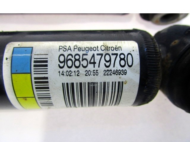 PAR DE AMORTIGUADORES TRASEROS OEM N. 9685479780 PIEZAS DE COCHES USADOS CITROEN C3 MK2 SC (2009 - 2016) BENZINA/GPL DESPLAZAMIENTO 14 ANOS 2012