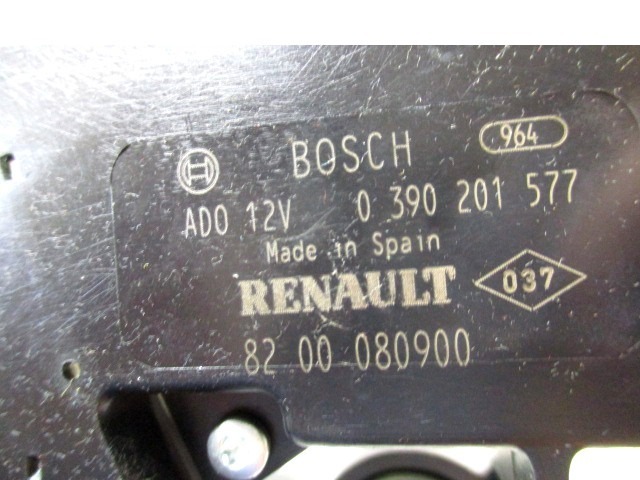 MOTOR DEL LIMPIAPARABRISAS TRASERO OEM N. 390201577 PIEZAS DE COCHES USADOS RENAULT MEGANE BER/GRANDTOUR  (10/2002 - 02/2006) DIESEL DESPLAZAMIENTO 15 ANOS 2006