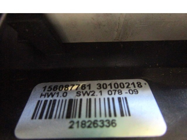 ORDENADOR DE A BORDO OEM N. 156087761 PIEZAS DE COCHES USADOS ALFA ROMEO MITO 955 (2008 - 2018) DIESEL DESPLAZAMIENTO 13 ANOS 2009