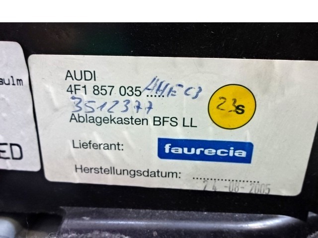 GUANTERA OEM N. 4F1857035 PIEZAS DE COCHES USADOS AUDI A6 C6 4F2 4FH 4F5 BER/SW/ALLROAD (07/2004 - 10/2008) DIESEL DESPLAZAMIENTO 30 ANOS 2005