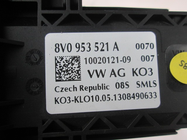 CONMUTADOR COMBINADO COLUMNA DIRECCIONAL CON ANILLO COLECTOR OEM N. 8V0953502A PIEZAS DE COCHES USADOS AUDI A3 8V 8V1 8VK 8VS 8VM 8V7 8VE 3P/5P/CABRIO (DAL 2012)DIESEL DESPLAZAMIENTO 16 ANOS