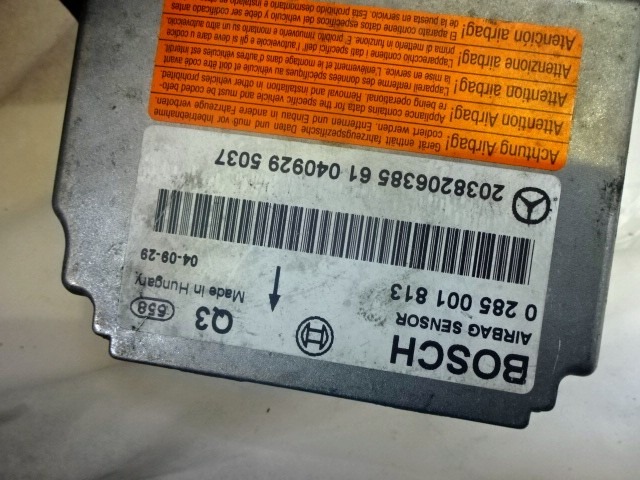 KIT AIRBAG COMPLETA OEM N. 17375 KIT AIRBAG COMPLETO PIEZAS DE COCHES USADOS MERCEDES CLASSE C W203 BER/SW (2000 - 2007) DIESEL DESPLAZAMIENTO 22 ANOS 2004