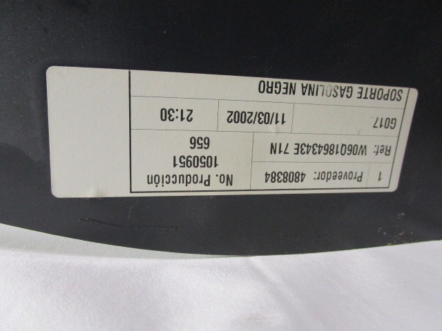 SOPORTE DE OBJETO DE TUNEL SIN BRAZO OEM N. 6Q0864343 PIEZAS DE COCHES USADOS VOLKSWAGEN POLO (10/2001 - 2005) BENZINA DESPLAZAMIENTO 14 ANOS 2002