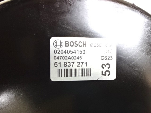 AMPLIFICADOR DE LA FUERZA DE FRENADO OEM N. 0204054153 51837271 PIEZAS DE COCHES USADOS FIAT PUNTO EVO 199 (2009 - 2012)  BENZINA DESPLAZAMIENTO 12 ANOS 2010