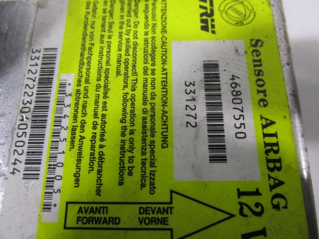 KIT AIRBAG COMPLETA OEM N. 27950 KIT AIRBAG COMPLETO PIEZAS DE COCHES USADOS FIAT PANDA 169 (2003 - 08/2009) BENZINA DESPLAZAMIENTO 12 ANOS 2004
