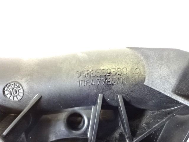 MANGUERA RADIADOR BOMBA AGUA INFERIOR OEM N. 9688500380 PIEZAS DE COCHES USADOS PEUGEOT 207 / 207 CC WA WC WK (05/2009 - 2015) DIESEL DESPLAZAMIENTO 16 ANOS 2010