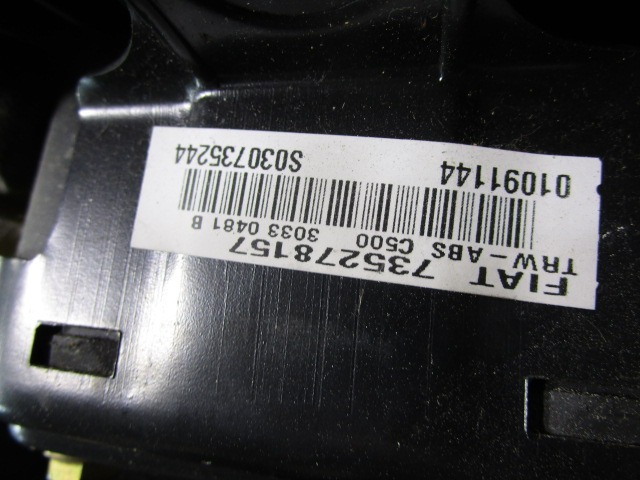 M?DULO AIRBAG LADO DEL CONDUCTOR OEM N. 735278157 PIEZAS DE COCHES USADOS FIAT PUNTO 188 188AX MK2 (1999 - 2003) BENZINA DESPLAZAMIENTO 12 ANOS 2003