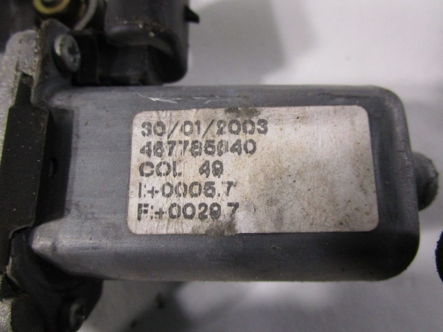 MECANIS.D.LA VENTANIL.D.LA PUERTA OEM N. 467785640 PIEZAS DE COCHES USADOS LANCIA Y (2000 - 2003) BENZINA DESPLAZAMIENTO 12 ANOS 2003