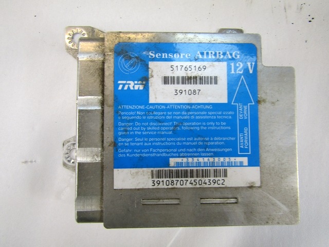 KIT AIRBAG COMPLETA OEM N. 18251 KIT AIRBAG COMPLETO PIEZAS DE COCHES USADOS LANCIA MUSA MK1 350 (2004 - 2007) DIESEL DESPLAZAMIENTO 13 ANOS 2005