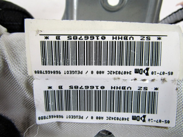 AIRBAG DE CABEZA, LADO IZQUIERDO OEM N. 9684667880 PIEZAS DE COCHES USADOS PEUGEOT 3008 (2009 - 2016) DIESEL DESPLAZAMIENTO 20 ANOS 2010