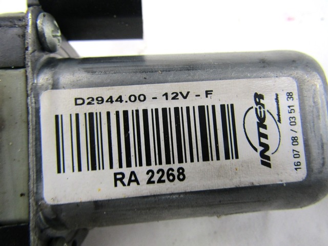 MOTOR DE LA VENTANA DE LA PUERTA TRASERA OEM N. 71740177 PIEZAS DE COCHES USADOS ALFA ROMEO 159 939 BER/SW (2005 - 2013) BENZINA DESPLAZAMIENTO 18 ANOS 2008