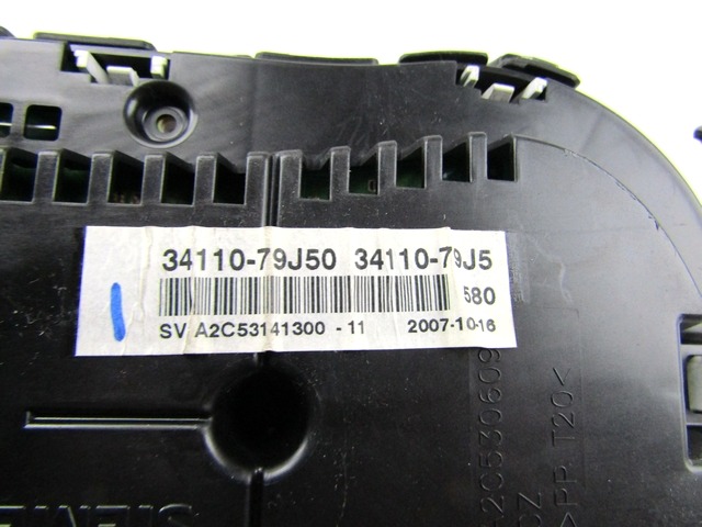 CUADRO DE INSTRUMENTOS OEM N. 34110-79J50 PIEZAS DE COCHES USADOS FIAT SEDICI (2006 - 4/2009) DIESEL DESPLAZAMIENTO 19 ANOS 2007