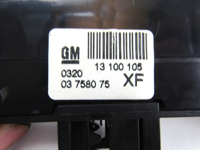 INTERRUPT.LUCES INTERMIT./CIERRE CENTRAL OEM N. 13100105 PIEZAS DE COCHES USADOS OPEL ASTRA H RESTYLING L48 L08 L35 L67 5P/3P/SW (2007 - 2009) DIESEL DESPLAZAMIENTO 19 ANOS 2008