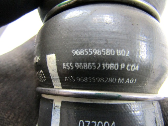 MANGUERA RADIADOR BOMBA AGUA INFERIOR OEM N. 9685598580 PIEZAS DE COCHES USADOS PEUGEOT 308 MK1 T7 4A 4C BER/SW/CC (2007 - 2013) DIESEL DESPLAZAMIENTO 16 ANOS 2011