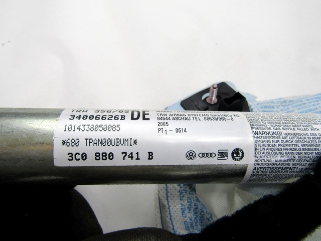 AIRBAG DE CABEZA, LADO IZQUIERDO OEM N. 3C0880741B PIEZAS DE COCHES USADOS VOLKSWAGEN PASSAT B6 3C BER/SW (2005 - 09/2010)  DIESEL DESPLAZAMIENTO 20 ANOS 2006