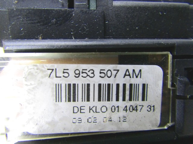 CONMUTADOR COMBINADO COLUMNA DIRECCIONAL CON ANILLO COLECTOR OEM N. 7L5953503 PIEZAS DE COCHES USADOS PORSCHE CAYENNE (2003 -2008) BENZINA DESPLAZAMIENTO 45 ANOS 2004