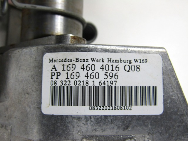 ARBOL DE DIRECCION OEM N. A1694604016 PIEZAS DE COCHES USADOS MERCEDES CLASSE A W169 5P C169 3P RESTYLING (05/2008 - 2012) BENZINA DESPLAZAMIENTO 15 ANOS 2008