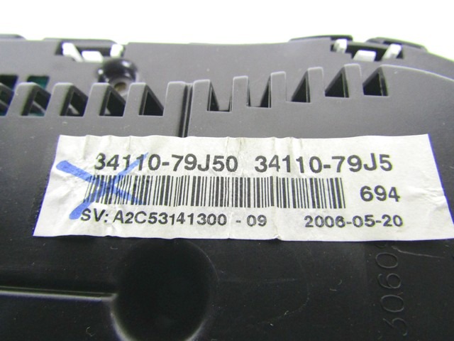 CUADRO DE INSTRUMENTOS OEM N. 34110-79J50 PIEZAS DE COCHES USADOS FIAT SEDICI (2006 - 4/2009) DIESEL DESPLAZAMIENTO 19 ANOS 2006