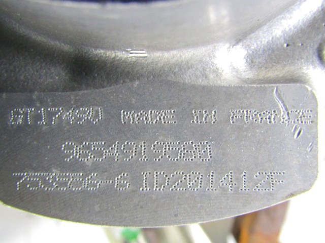 TURBINA OEM N. 9654919580 PIEZAS DE COCHES USADOS CITROEN C5 MK1 /BREAK (2000 - 2007) DIESEL DESPLAZAMIENTO 20 ANOS 2007