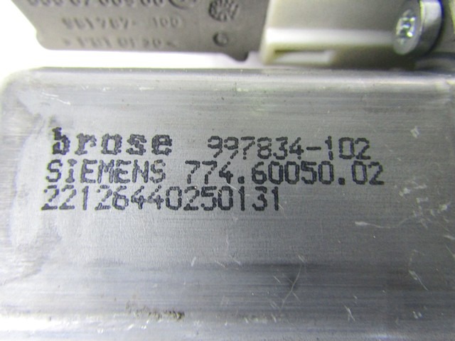 MOTOR DEL PARABRISAS DE LA PUERTA DELANTERA. OEM N. 9681596280 PIEZAS DE COCHES USADOS CITROEN C5 MK1 /BREAK (2000 - 2007) DIESEL DESPLAZAMIENTO 20 ANOS 2007