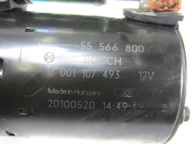 ARRANCADOR - MOTOR DE ARRANQUE OEM N. 55566800 PIEZAS DE COCHES USADOS OPEL CORSA D (2006 - 2011) BENZINA DESPLAZAMIENTO 12 ANOS 2010