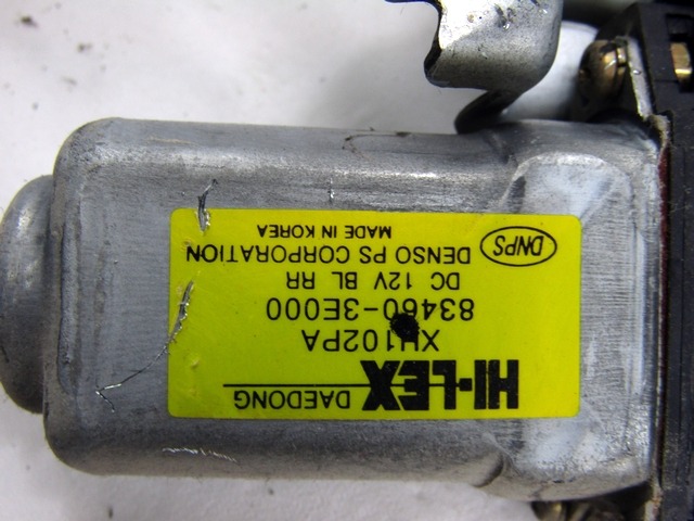 MECANIS.D.LA VENTANIL.D.LA PUERTA TRASER OEM N. 83460-3E000 PIEZAS DE COCHES USADOS KIA SORENTO (2002 - 2009) DIESEL DESPLAZAMIENTO 25 ANOS 2006