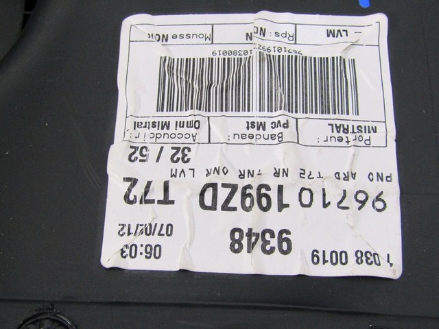REVESTIM. PUERTA OEM N. 11074 PANNELLO INTERNO PORTA POSTERIORE PIEZAS DE COCHES USADOS PEUGEOT 308 MK1 T7 4A 4C BER/SW/CC (2007 - 2013) DIESEL DESPLAZAMIENTO 16 ANOS 2012
