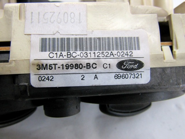 MANDO DE CLIMATIZADOR OEM N. 3M5T-19980-BC PIEZAS DE COCHES USADOS FORD CMAX MK1 (10/2003 - 03/2007) DIESEL DESPLAZAMIENTO 16 ANOS 2004