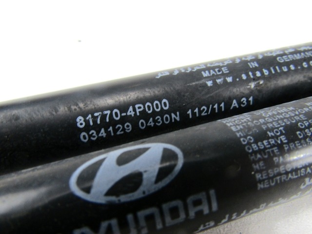 MUELLE D PRESI?N DEL GAS,TAPA PORTAMALET OEM N. 817704P000 817804P000 PIEZAS DE COCHES USADOS HYUNDAI I20 MK1 PB (2008 - 2012)DIESEL DESPLAZAMIENTO 14 ANOS 2011