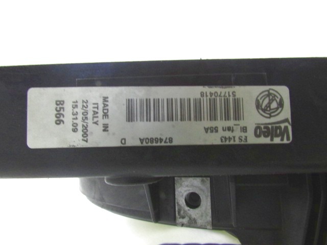 CERCO DE VENTILADOR CON VENTILADOR OEM N. 51775636 PIEZAS DE COCHES USADOS FIAT CROMA (11-2007 - 2010) DIESEL DESPLAZAMIENTO 19 ANOS 2007