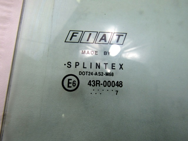 CRISTAL DE PUERTA,VIDRIO TENIDO TRAS.IZ. OEM N. 46516810 PIEZAS DE COCHES USADOS FIAT MULTIPLA (2004 - 2010) BENZINA/METANO DESPLAZAMIENTO 16 ANOS 2007