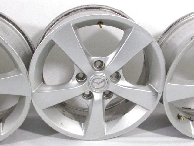 JUEGO DE RUEDAS DE ALEACI?N 15' OEM N. 17876 SET 4 CERCHI IN LEGA PIEZAS DE COCHES USADOS MAZDA 3 (2003 - 2006)DIESEL DESPLAZAMIENTO 16 ANOS 2005