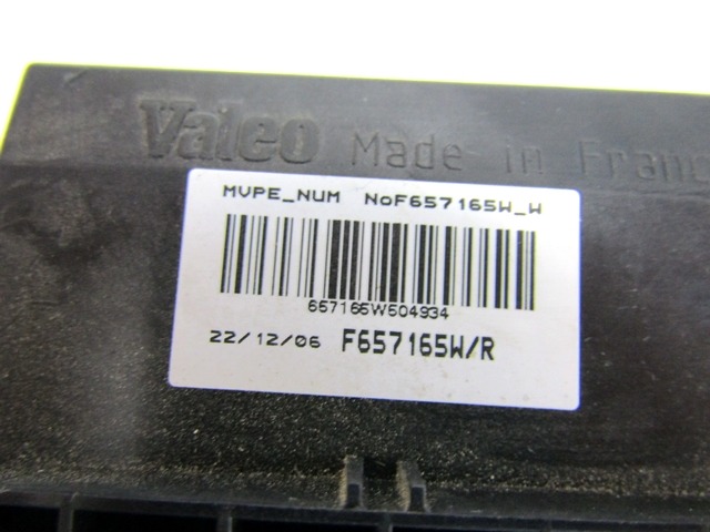 REGULADOR SOSPLADOR OEM N. F657165W PIEZAS DE COCHES USADOS RENAULT CLIO (2005 - 05/2009) DIESEL DESPLAZAMIENTO 15 ANOS 2007