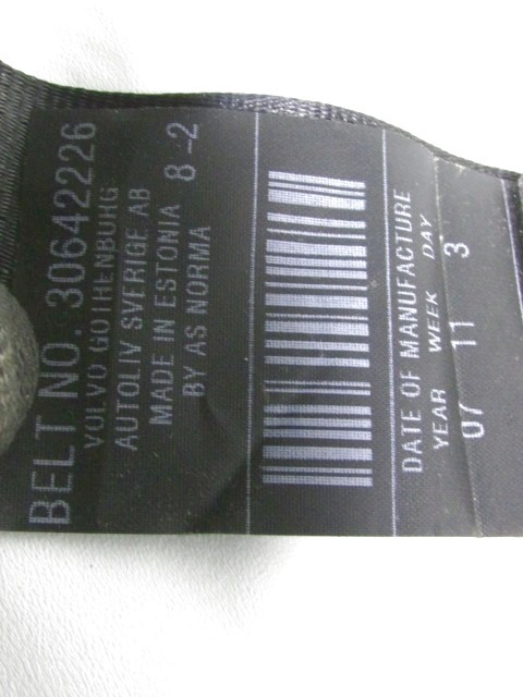 PRETENSOR DEL CINTUR?N OEM N. 30642226 PIEZAS DE COCHES USADOS VOLVO C30 (2006 - 2012)DIESEL DESPLAZAMIENTO 16 ANOS 2008