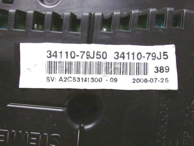 CUADRO DE INSTRUMENTOS OEM N. 34110-79J50 PIEZAS DE COCHES USADOS FIAT SEDICI (2006 - 4/2009) DIESEL DESPLAZAMIENTO 19 ANOS 2007