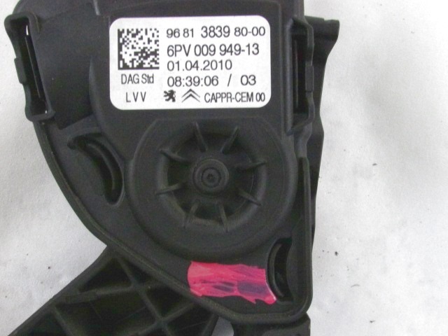 PEDALES OEM N. 9681383980 PIEZAS DE COCHES USADOS CITROEN C3 PICASSO (2009 - 2016) BENZINA DESPLAZAMIENTO 14 ANOS 2010