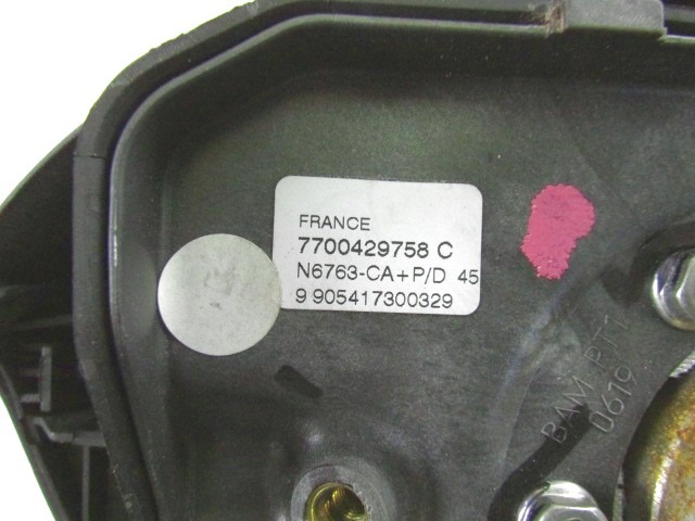 M?DULO AIRBAG LADO DEL CONDUCTOR OEM N. 7700429758C PIEZAS DE COCHES USADOS RENAULT MEGANE SCENIC (1996 - 1999) DIESEL DESPLAZAMIENTO 19 ANOS 1999